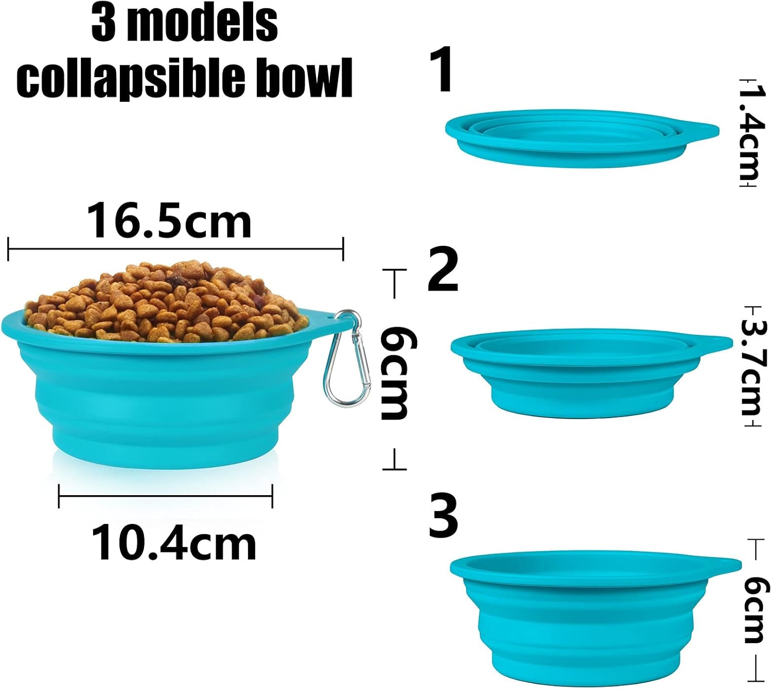 SLSON 2 Pack Dog Collapsible Bowl Large Portable | PetNestUK