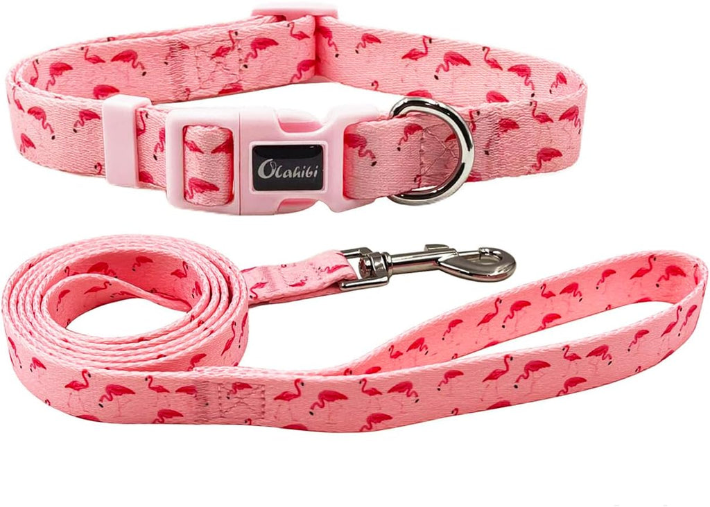 Olahibi Patterned Dog Collar and Lead Sets