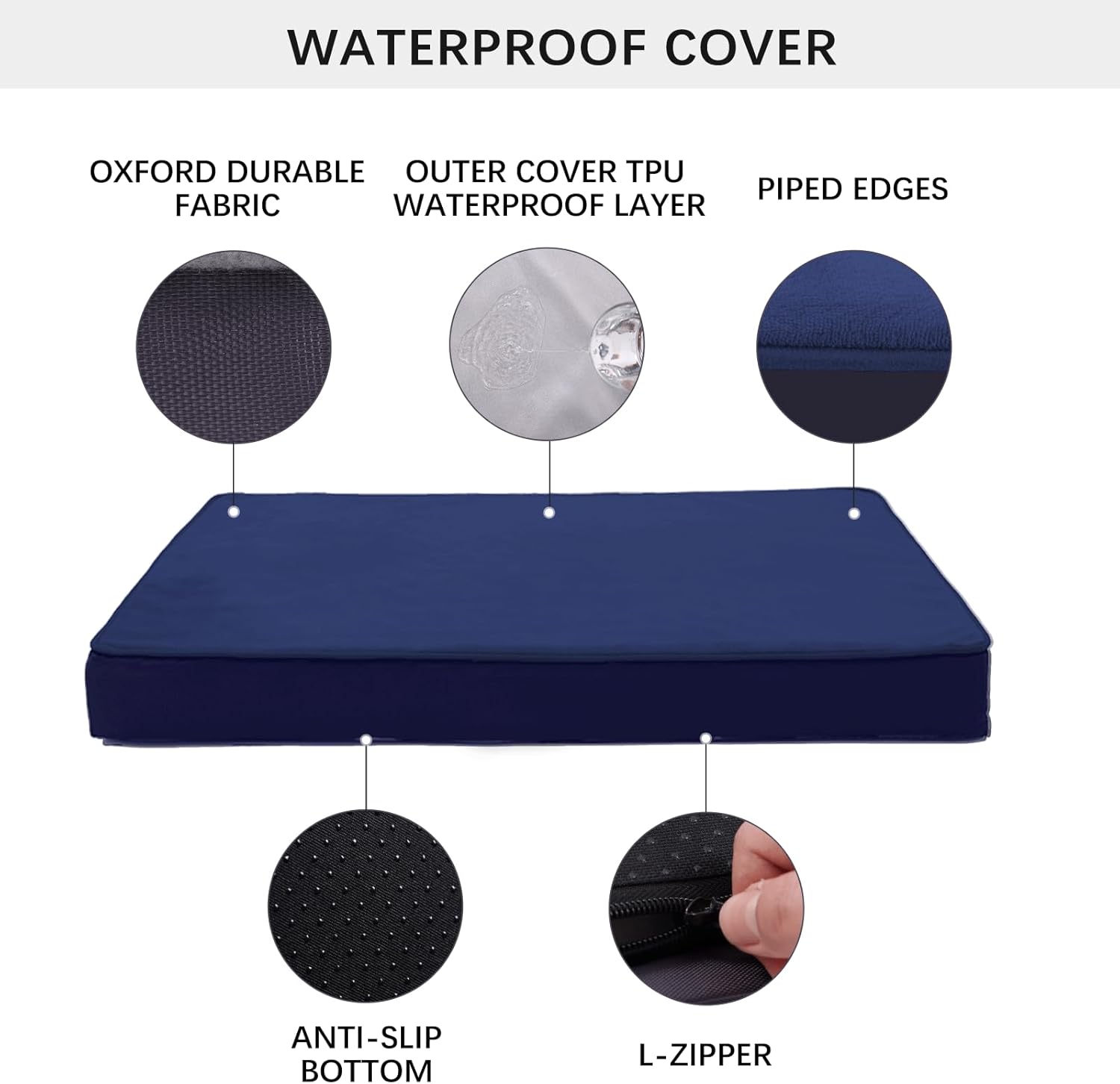 Jaspuriea Orthopedic Dog Beds Washable with | PetNestUK