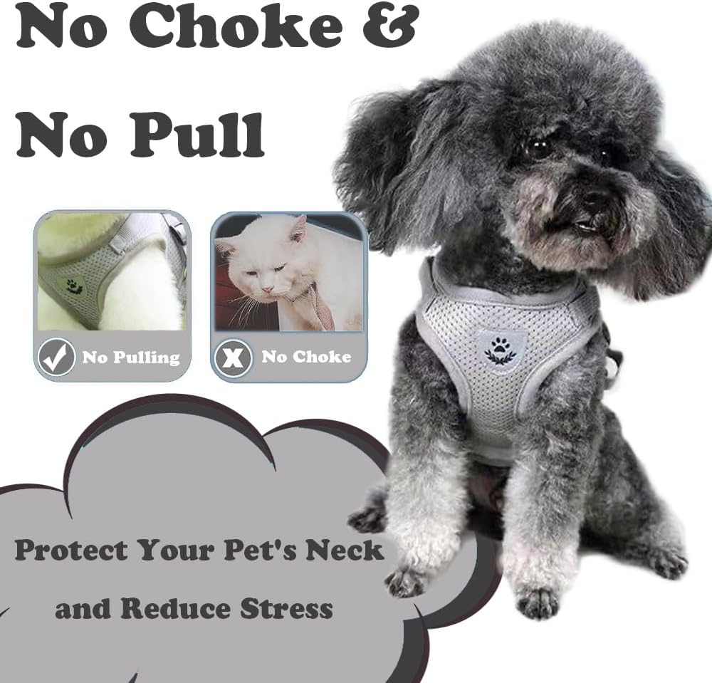 Anlitent Soft Mesh No Pull Cat Harness and Lead | PetNestUK