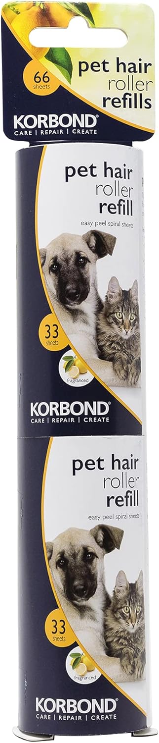 Korbond Pet Lint Roller Refills - 396 Sheets, | PetNestUK
