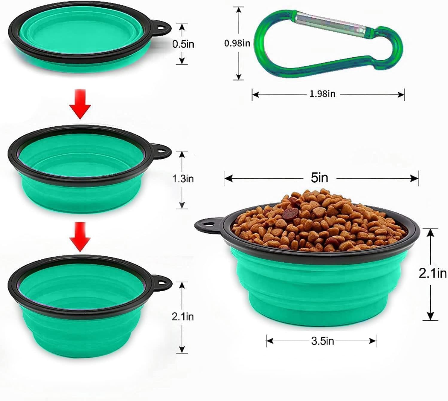 Collapsible Dog Bowl,Collapsible Dog Water Bowls | PetNestUK