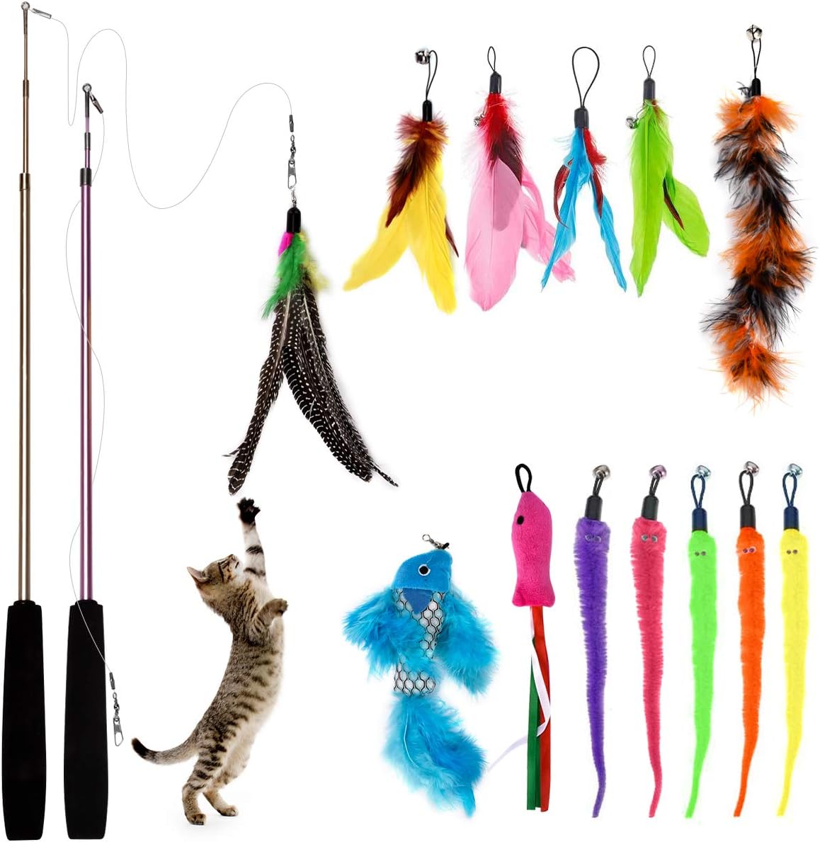 Bojafa Cat Toys For Indoor Cats Adult | PetNestUK