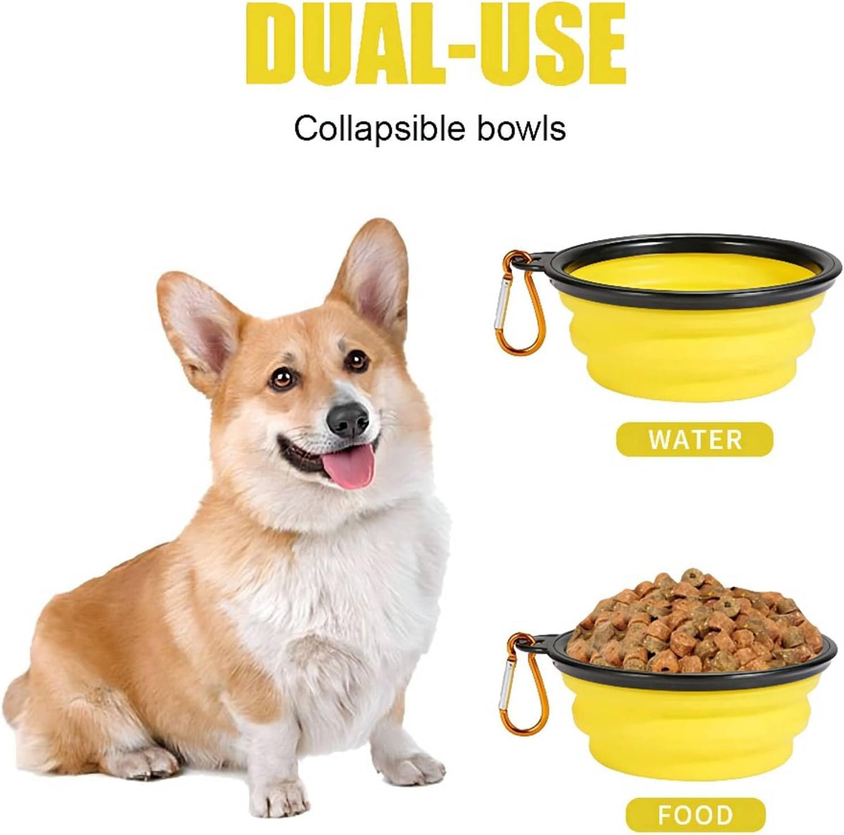 Coolon Collapsible Travel Bowls for Pets