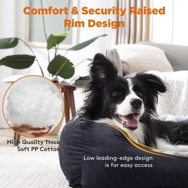 MIXJOY Dog Bed Washable, Super Soft Cosy Dog | PetNestUK
