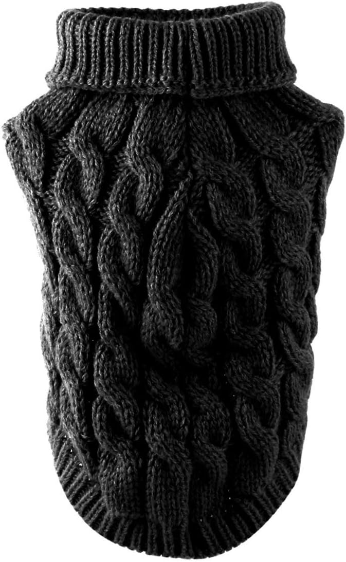 Pet Dog Turtleneck Knitting Sweater Coat Winter | PetNestUK