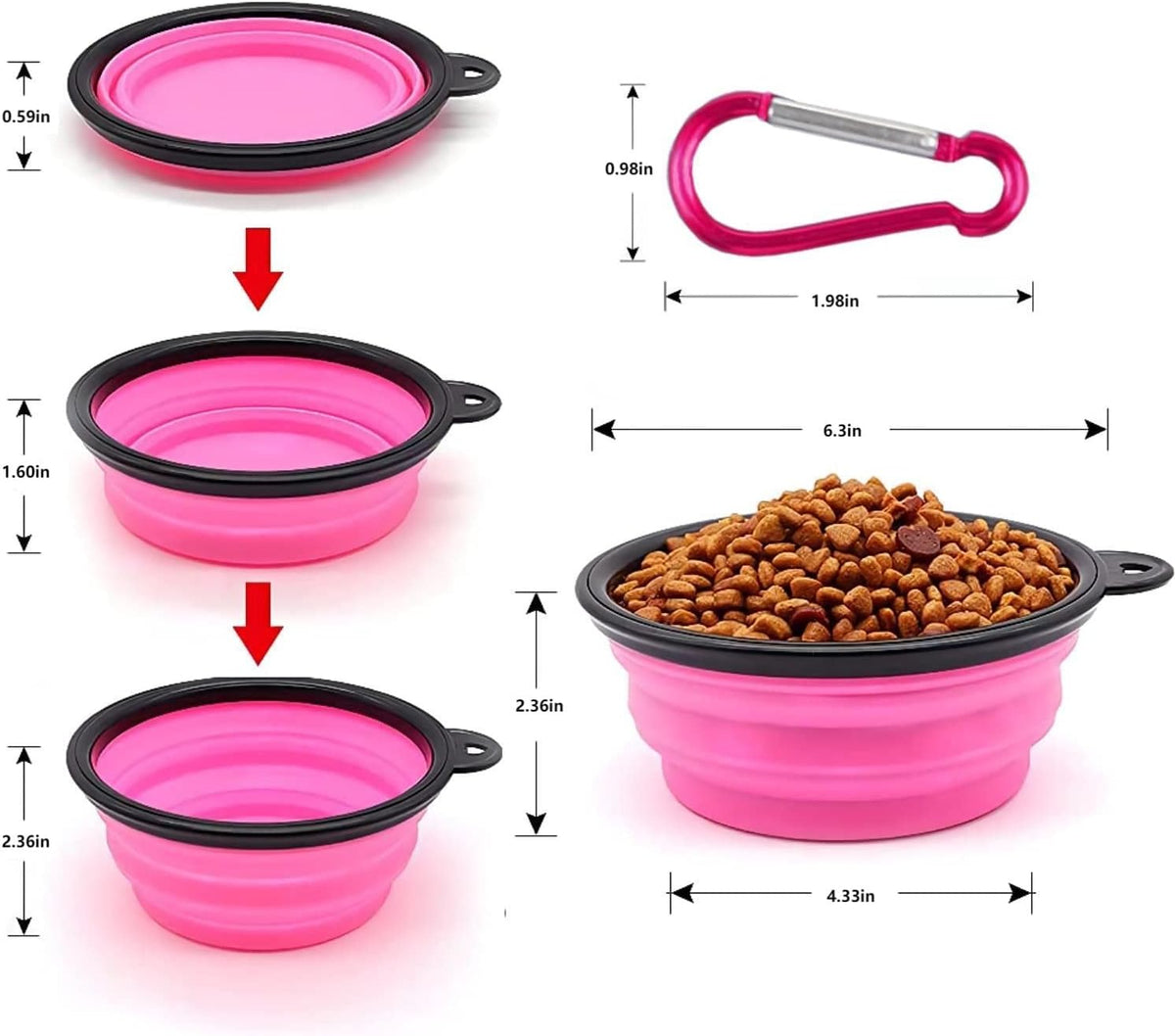 Coolon Collapsible Travel Bowls for Pets