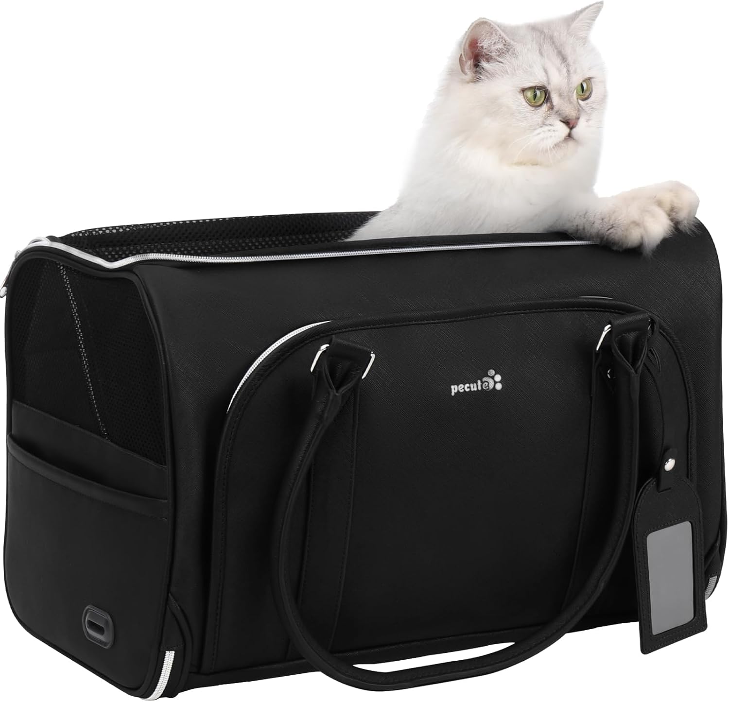 pecute® Cat Carrier, Elegant PU Material Cat | PetNestUK