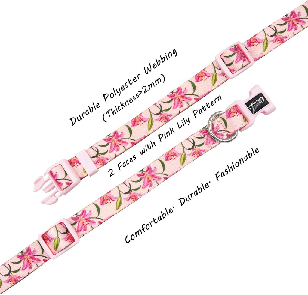 Olahibi Daisy Pattern Dog Collar and Leash | PetNestUK