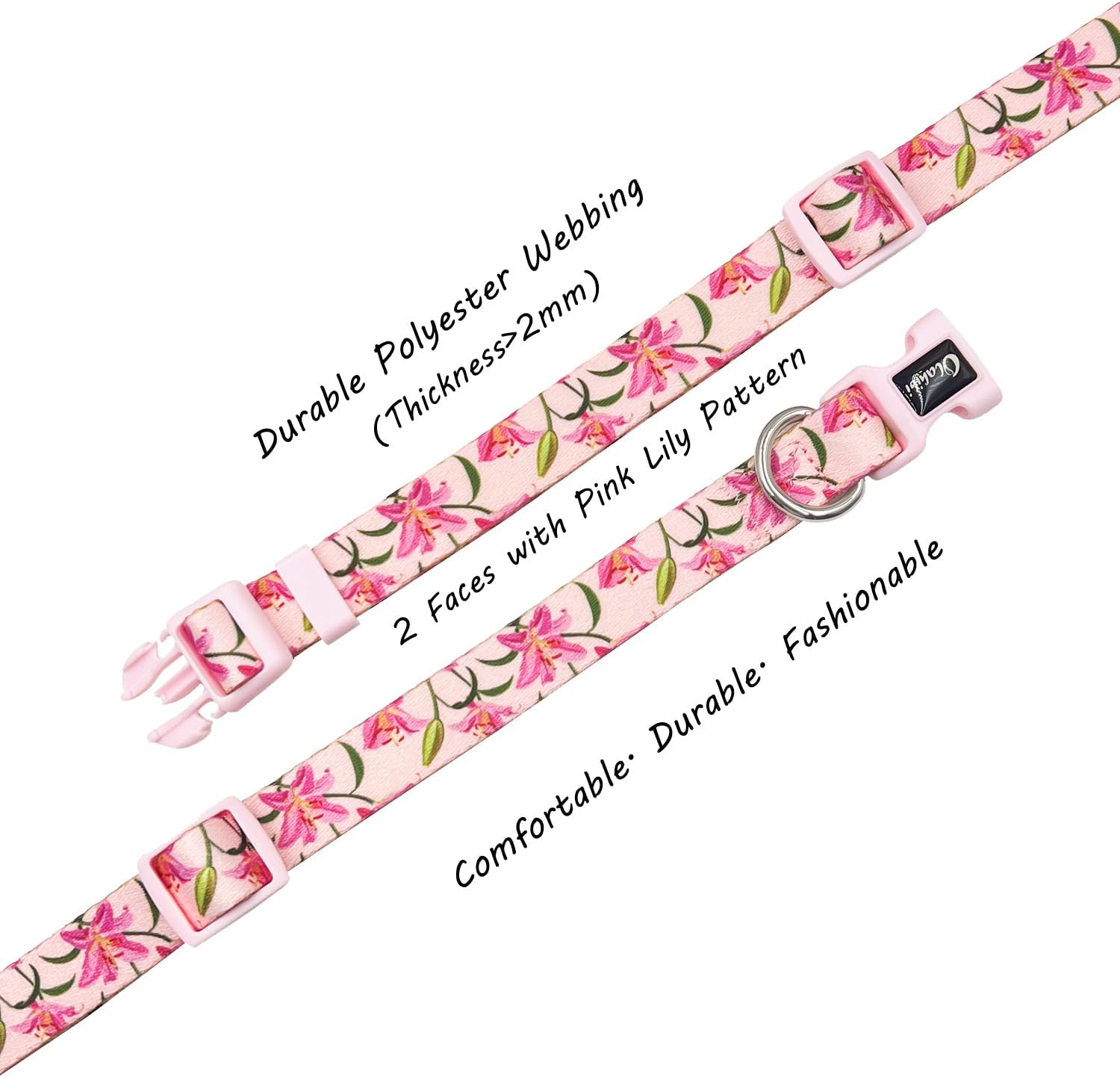 Olahibi Daisy Pattern Dog Collar and Leash | PetNestUK