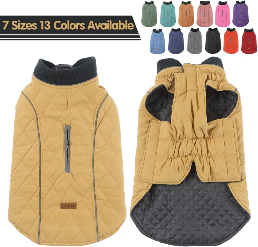 EMUST Fleece-Lined Winter Dog Coat