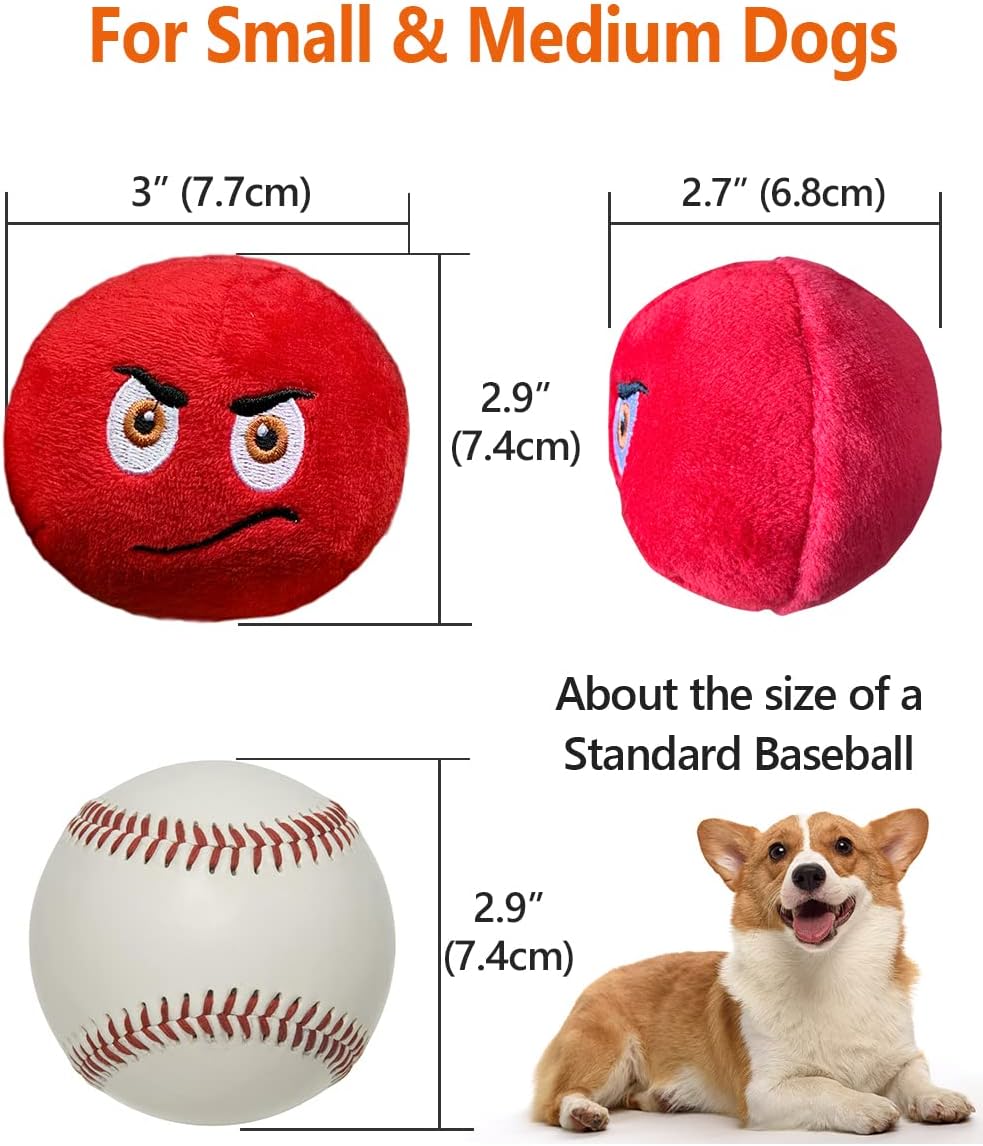 TONGKTAI Dog Toys, Soft Stuffed Plush Balls Pet | PetNestUK