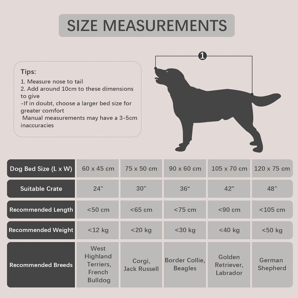Jaspuriea Large Dog Bed Washable Dog Crate | PetNestUK