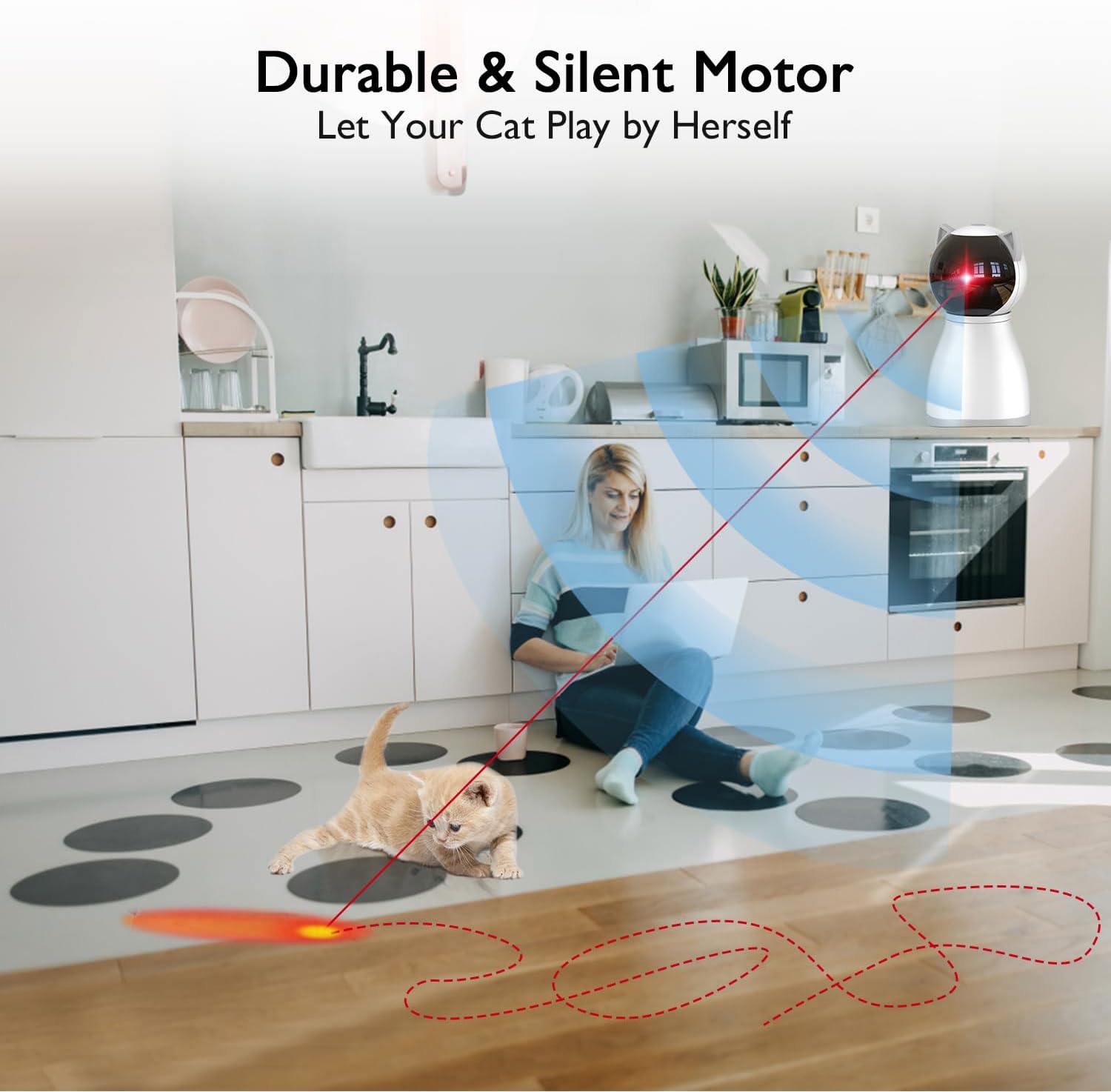 Laser Cats Toy for Indoor Cats, Motion Activated | PetNestUK