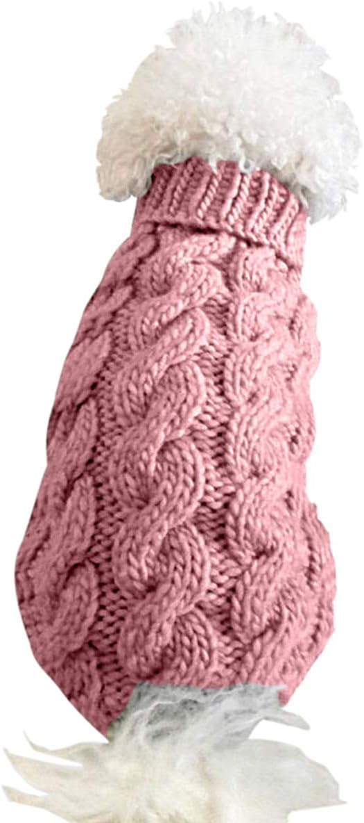 Pet Dog Turtleneck Knitting Sweater Coat Winter | PetNestUK