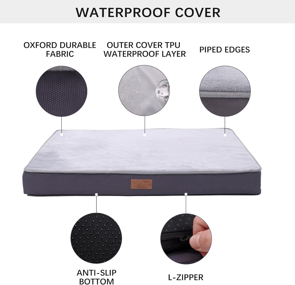 Jaspuriea Orthopedic Dog Beds Washable with | PetNestUK