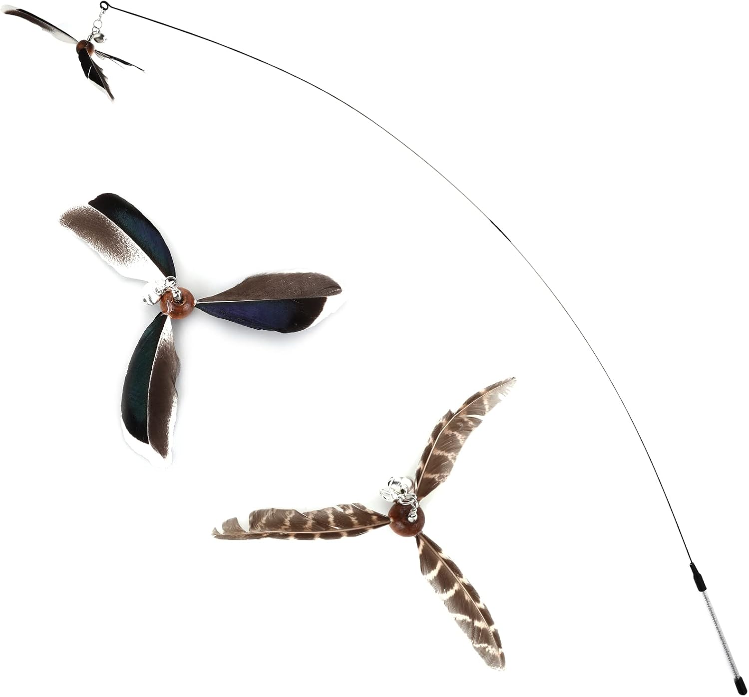 cobee Cat Feather Toys, Soft Cat Wand Toy with | PetNestUK