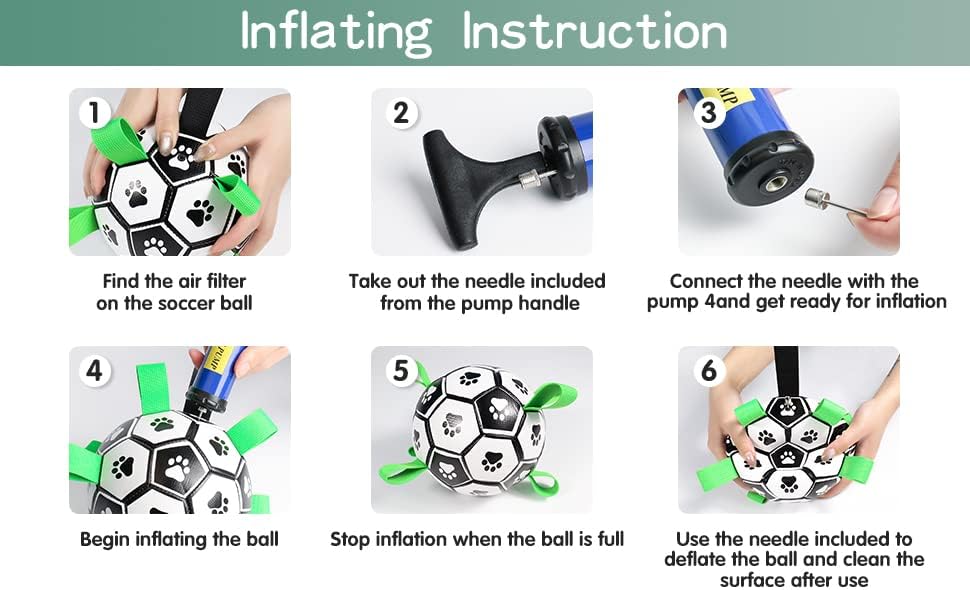 HETOO Dog Football with Grab Tabs