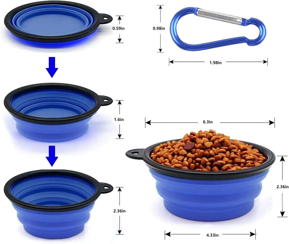 Coolon Collapsible Travel Bowls for Pets