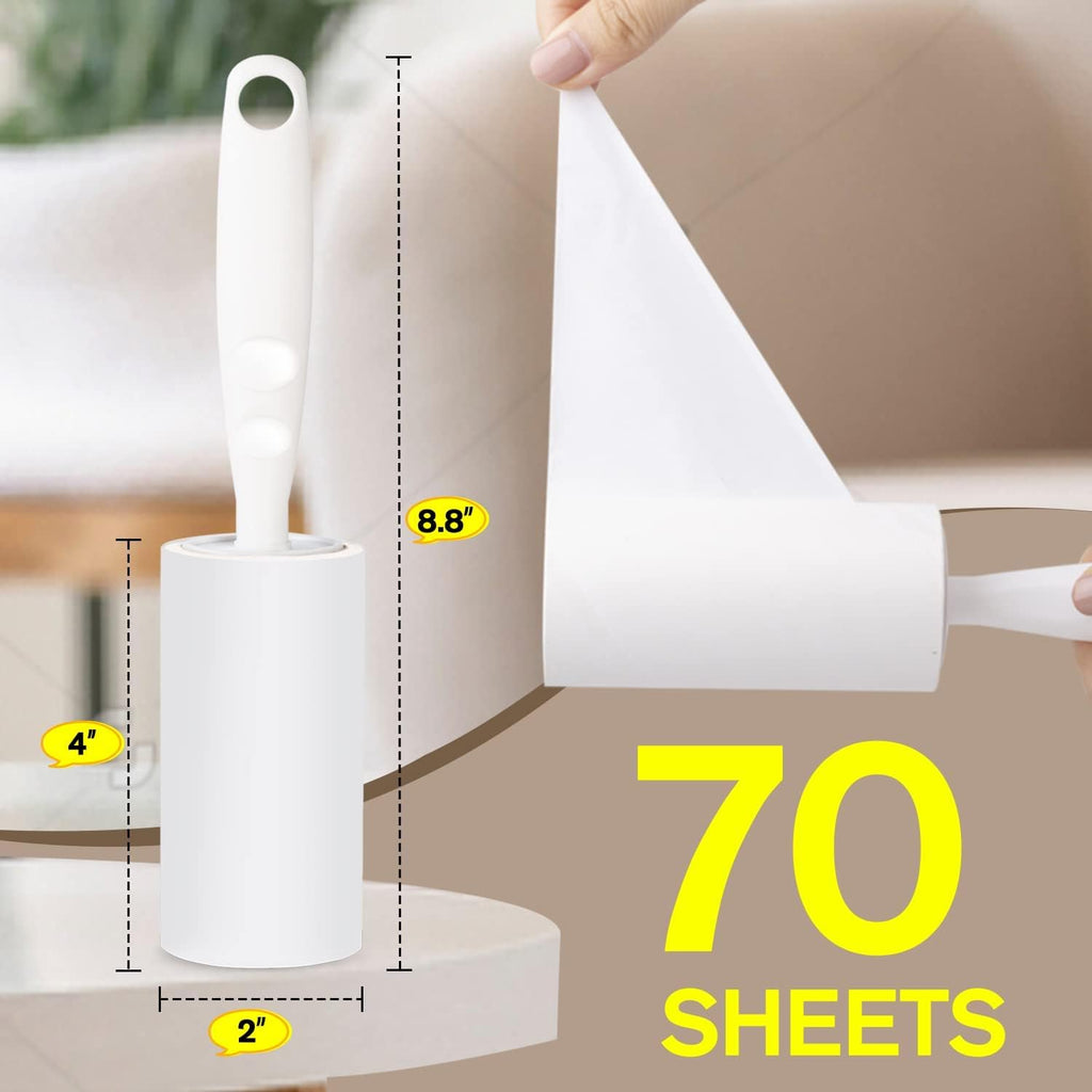 MELERIO Lint Rollers 6 Refills Full 420 Sheets | PetNestUK