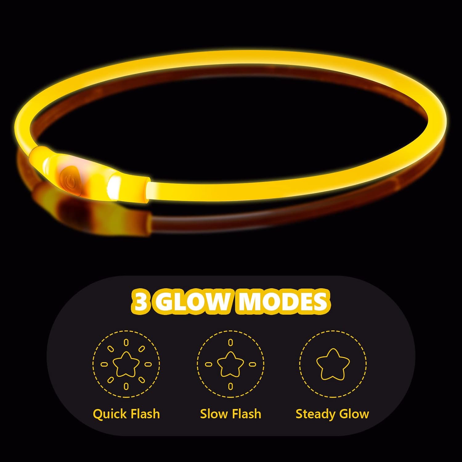 SerDa-Run Light Up Dog Collar, Dog Collar Lights | PetNestUK