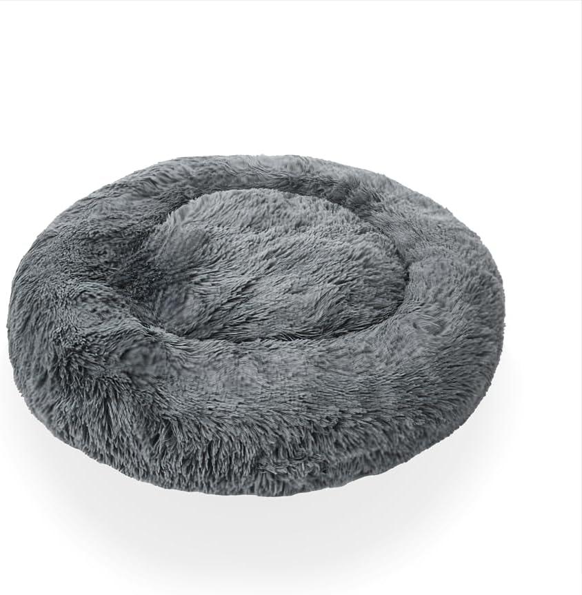 Woof & Whiskers Faux-Fur Donut Pet Bed
