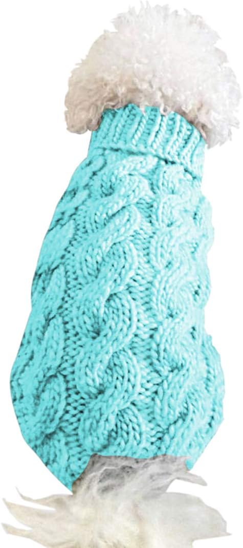 Pet Dog Turtleneck Knitting Sweater Coat Winter | PetNestUK