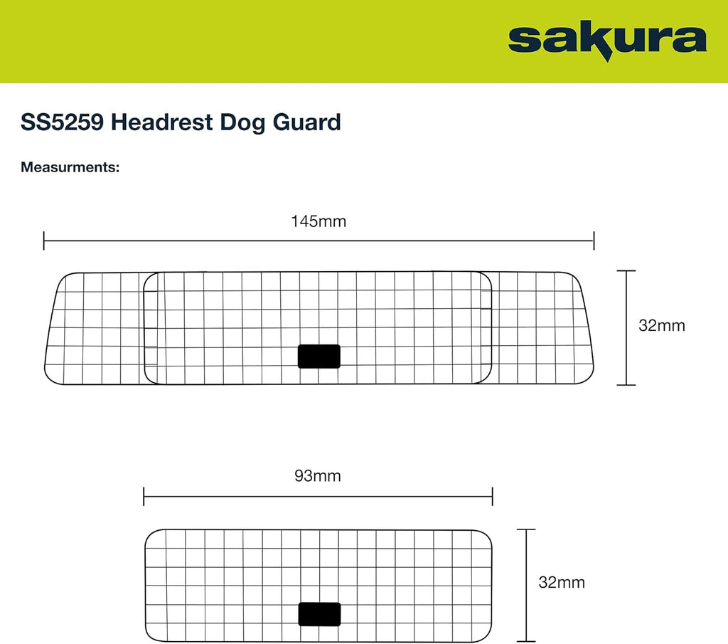 Sakura Headrest Dog Guard For Cars SS5259 | PetNestUK