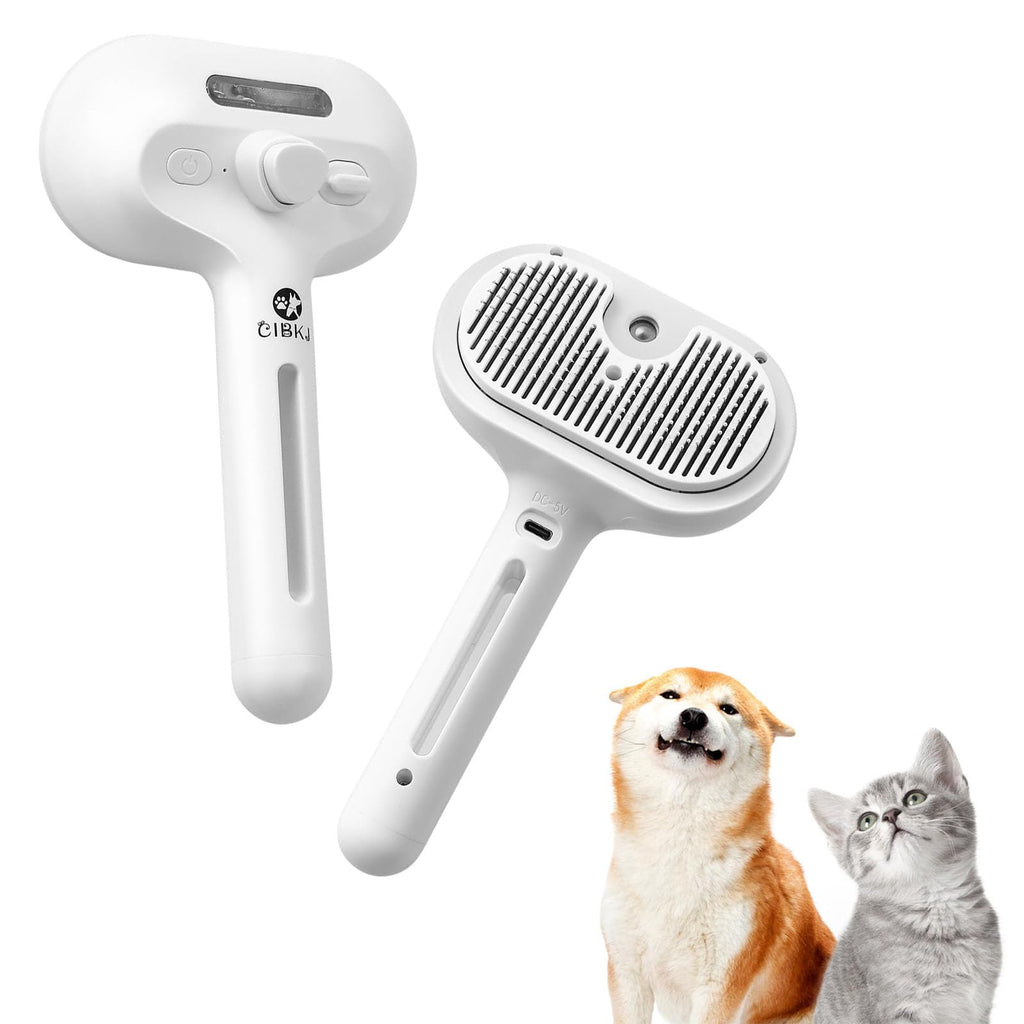 Pet Steam Brush for Dogs & Cats Hair Shedding | PetNestUK