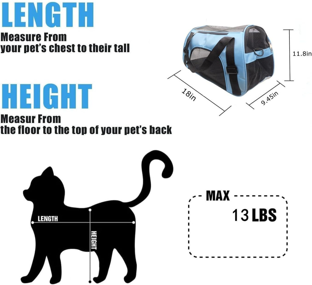 ZvoanSem Pet Carrier Bag,Small Cat Carrier | PetNestUK
