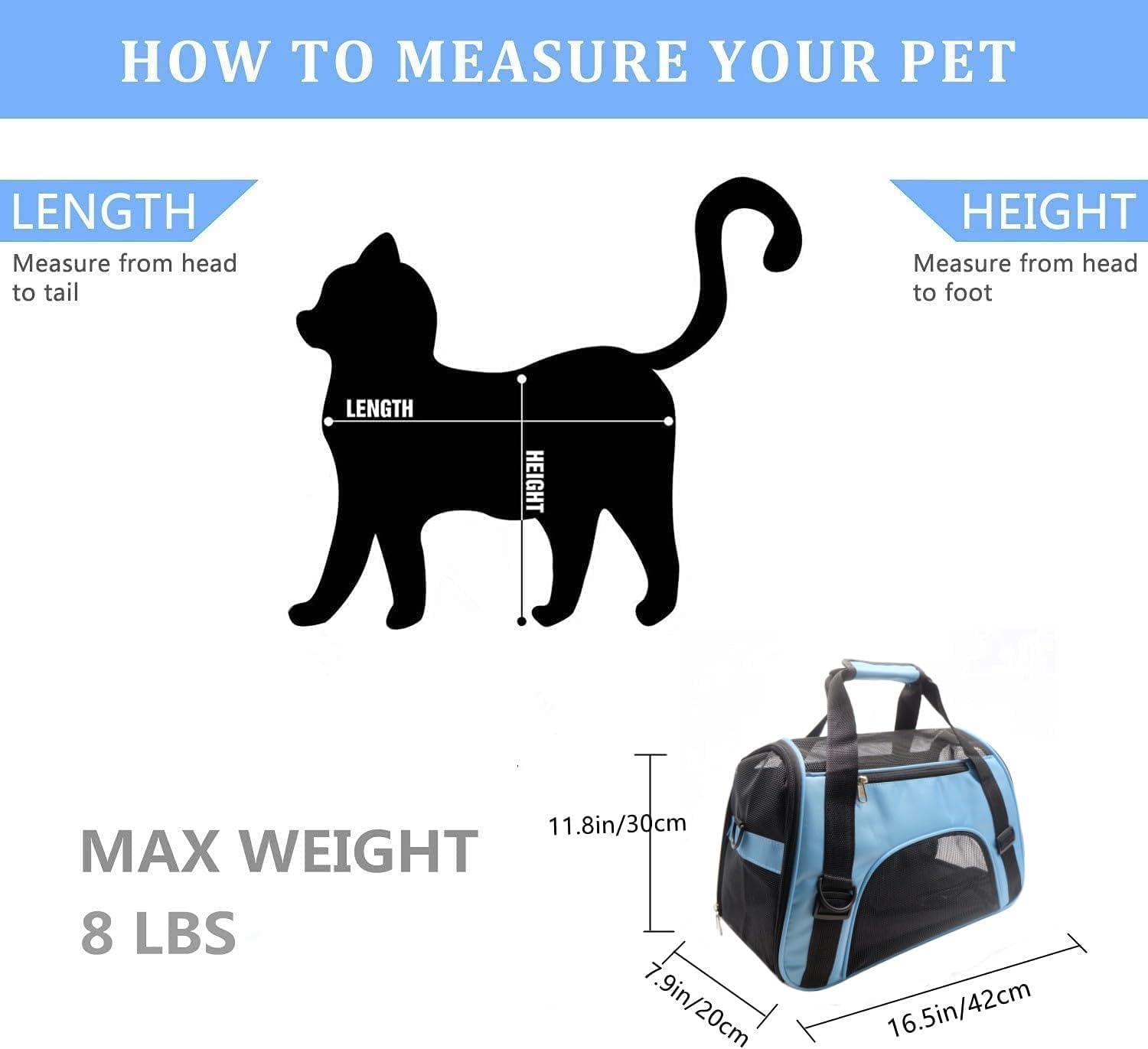 ZvoanSem Pet Carrier Bag,Small Cat Carrier | PetNestUK