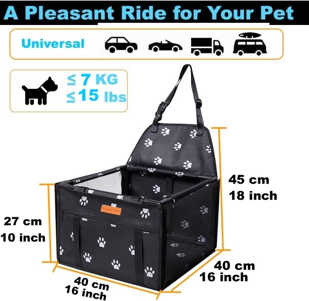 GoBuyer Dog Car Booster Seat