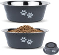 2 Pack Dog Bowls, Stainless Steel Dog Bowls with | PetNestUK