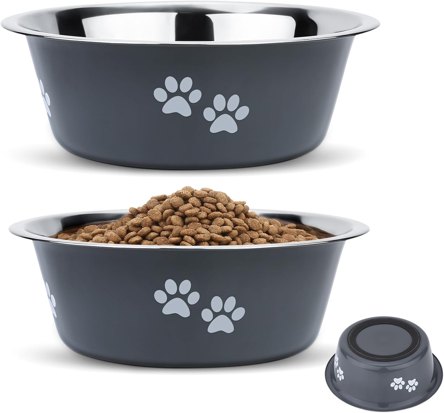 2 Pack Dog Bowls, Stainless Steel Dog Bowls with | PetNestUK