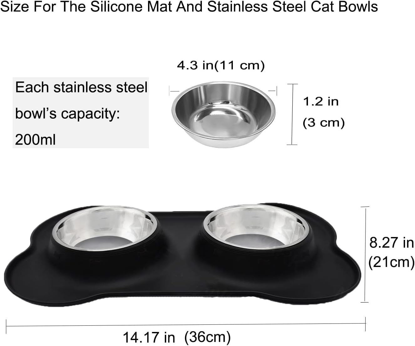 Dog Bowls, Puppy Bowl YOKA Double Stainless | PetNestUK