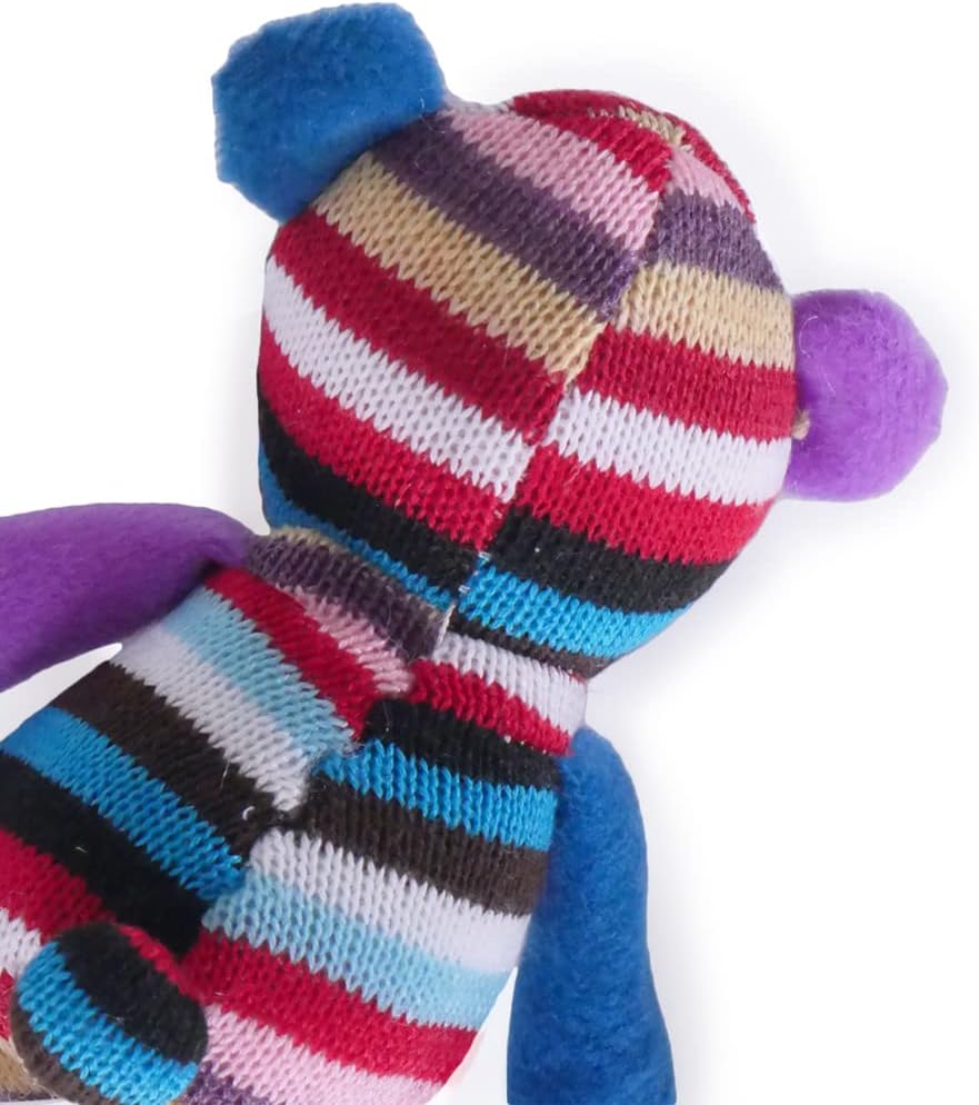 Rosewood Marvin Monkey Dog Toy, brown/tan/blue | PetNestUK