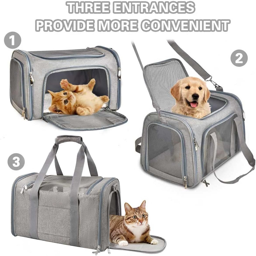 Qlfyuu Cat, Dog Carrier Portable, Soft Sided, | PetNestUK