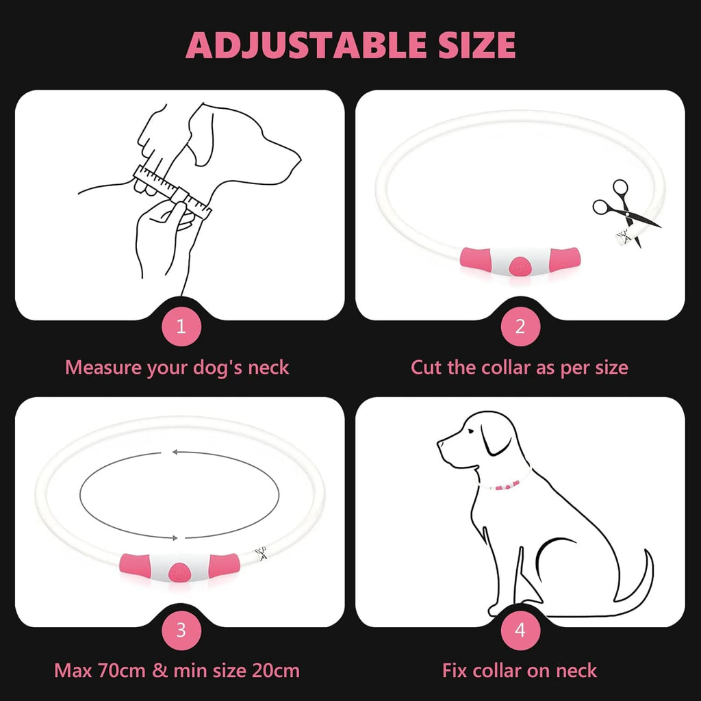 SerDa-Run Light Up Dog Collar, Dog Collar Lights | PetNestUK
