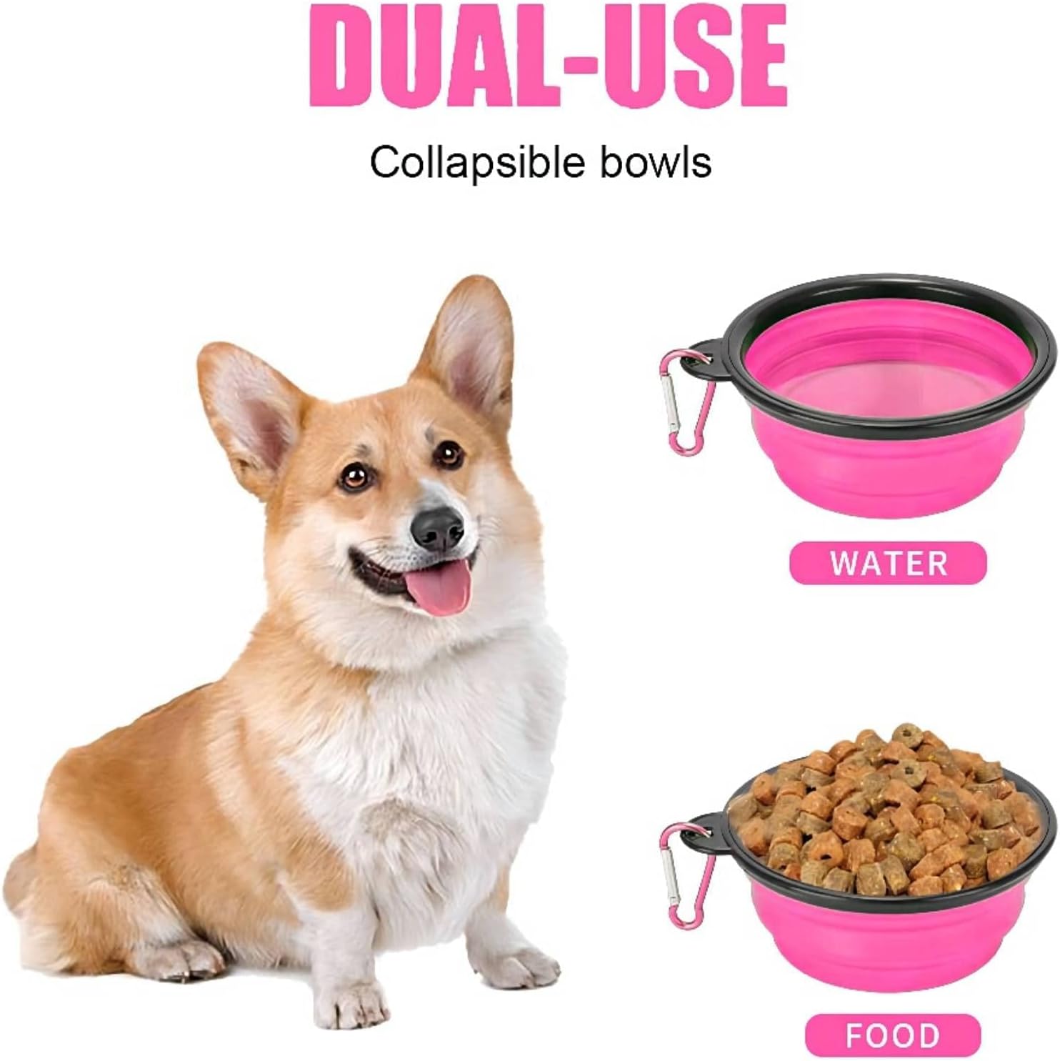 Collapsible Dog Bowl,Collapsible Dog Water Bowls | PetNestUK