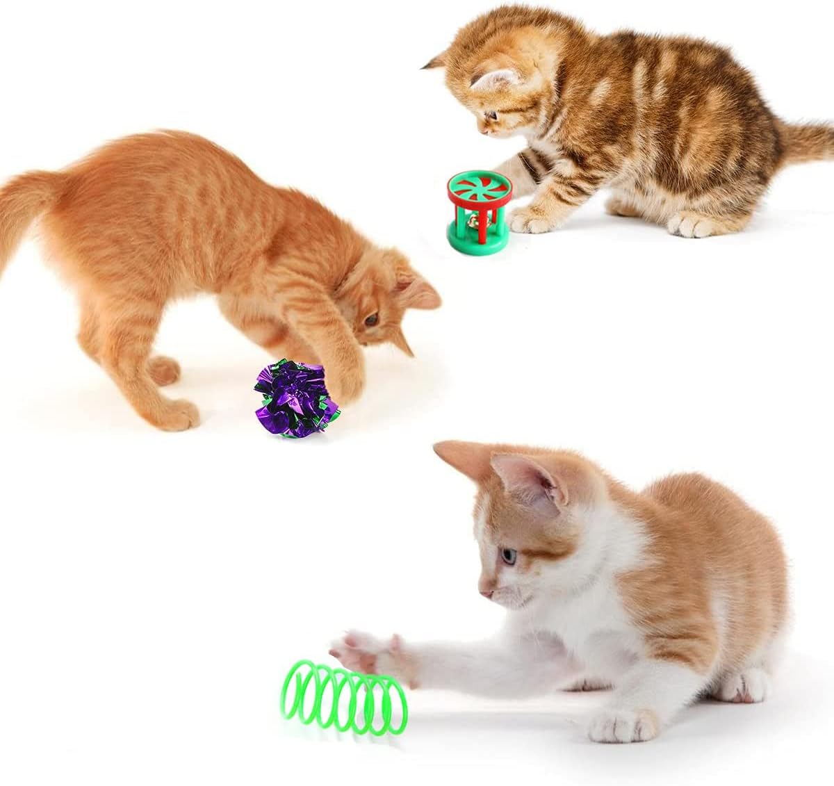 20 Pcs Cat Toys for Indoor Kitten, Collapsible | PetNestUK