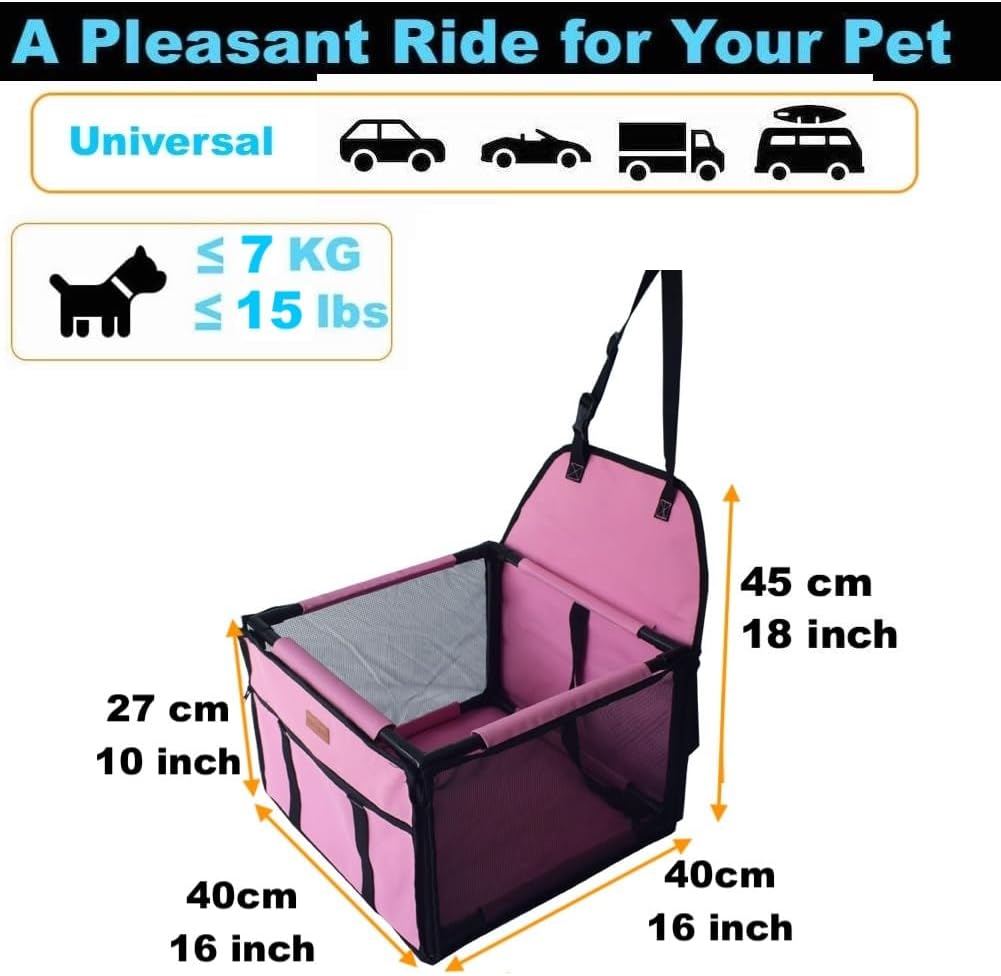 GoBuyer Waterproof Pet Dog Car Seat Booster | PetNestUK