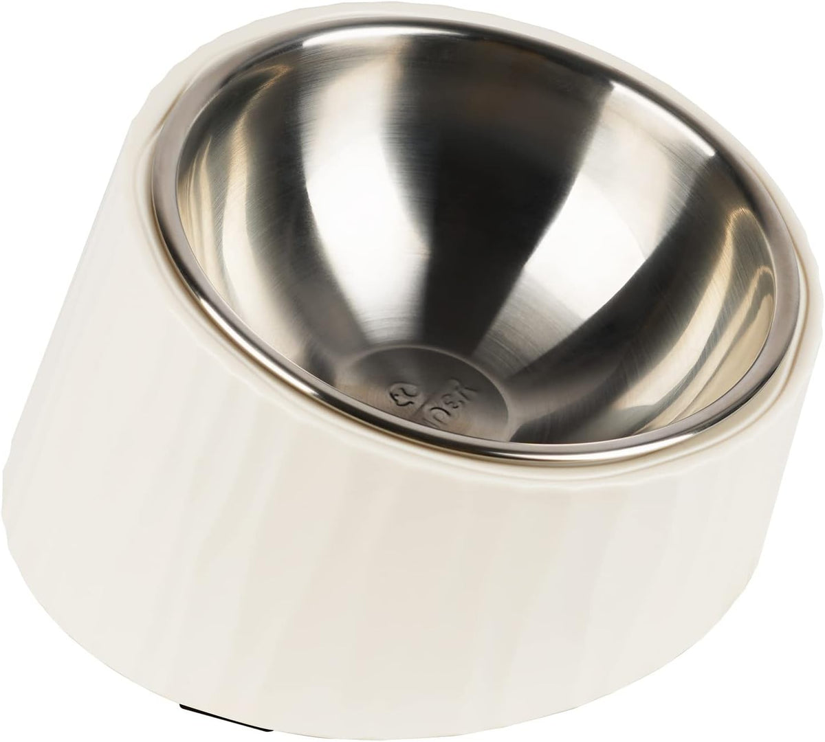 SuperDesign Slanted Stainless-Steel Pet Bowl