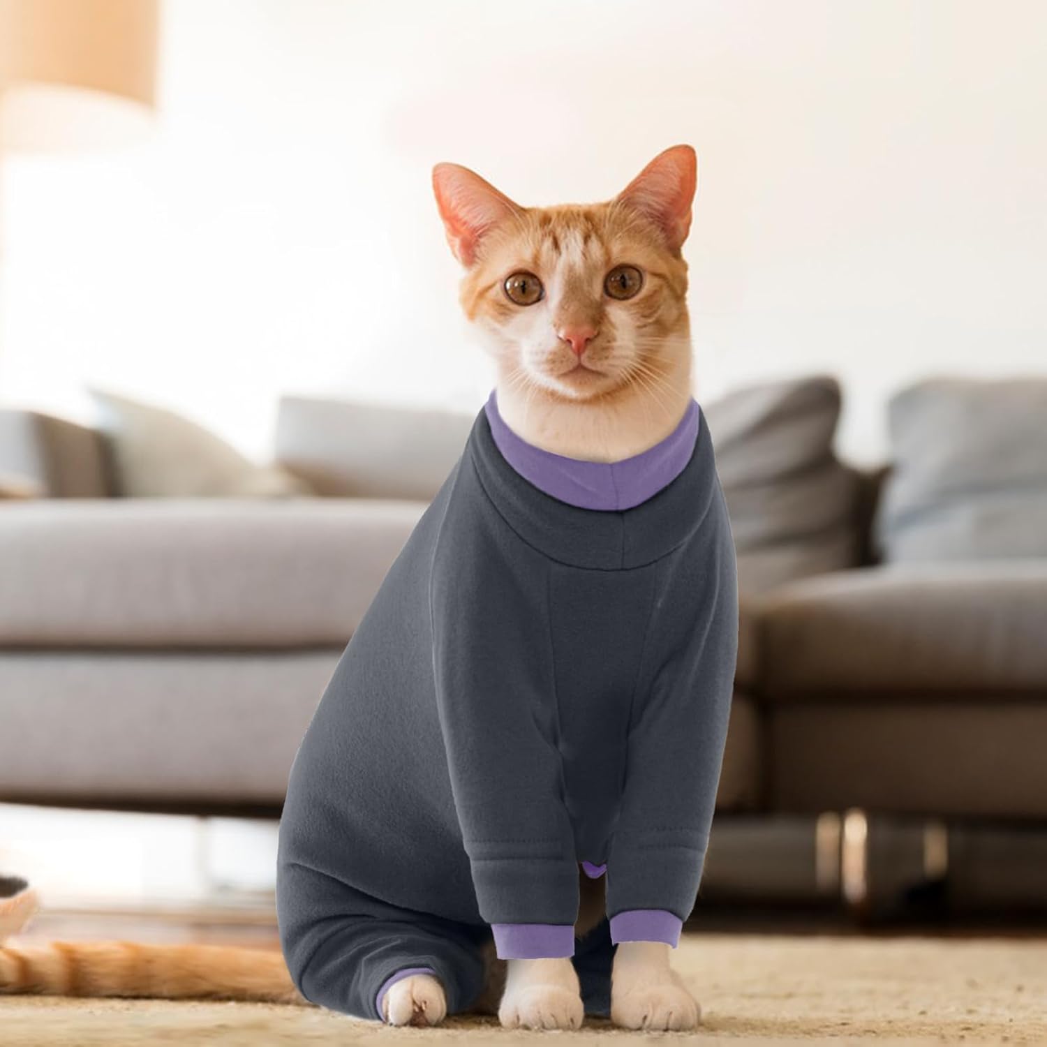 Cat Hair Sticky Onesie, Cat Soft Pajama Cat | PetNestUK