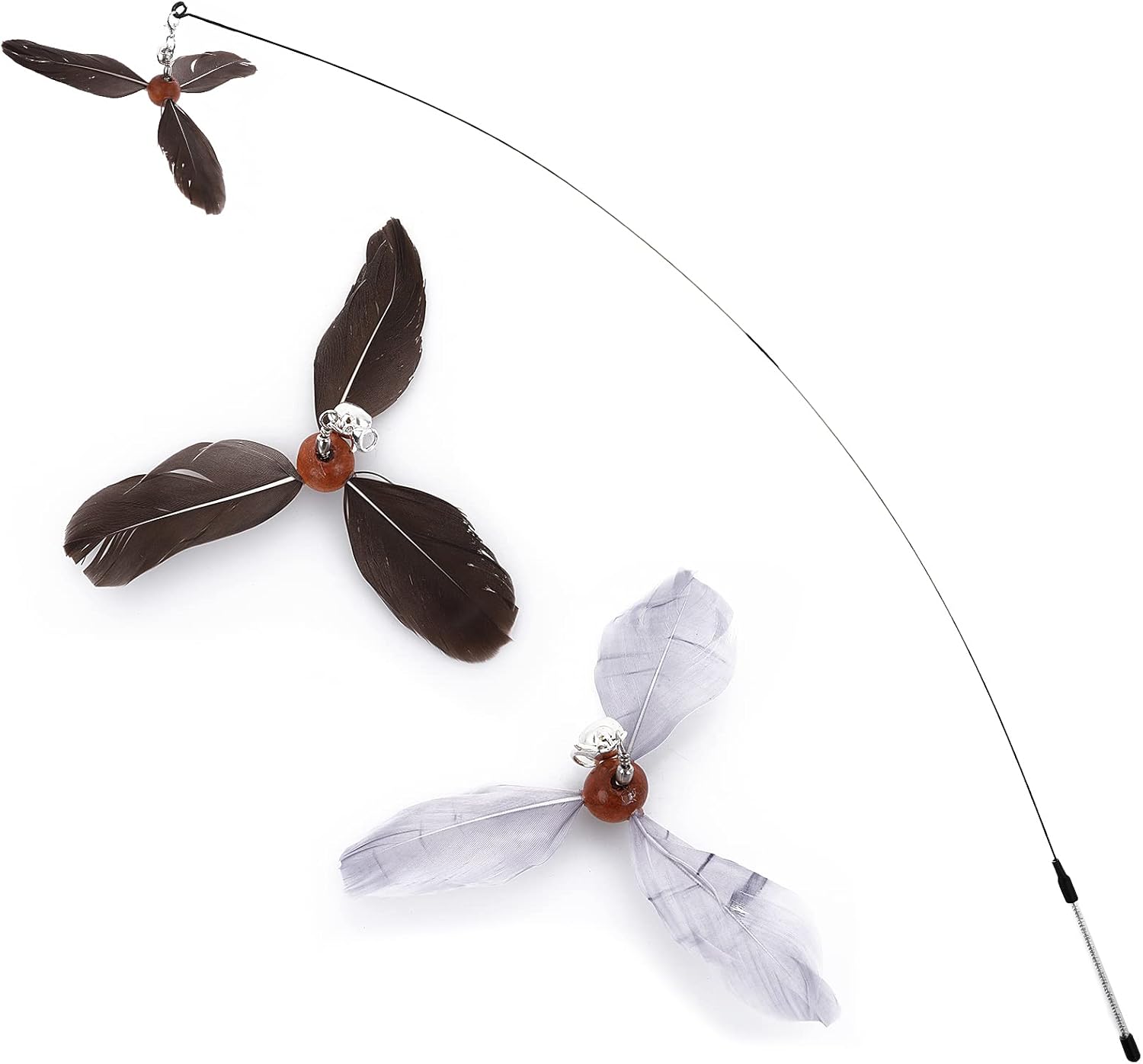 cobee Cat Feather Toys, Soft Cat Wand Toy with | PetNestUK