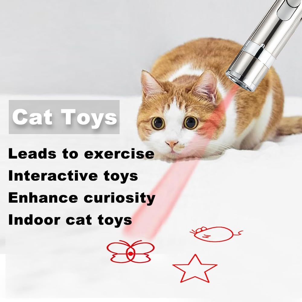 Cakkone Cat Toys, 7 in 1 Function Red Pointer | PetNestUK