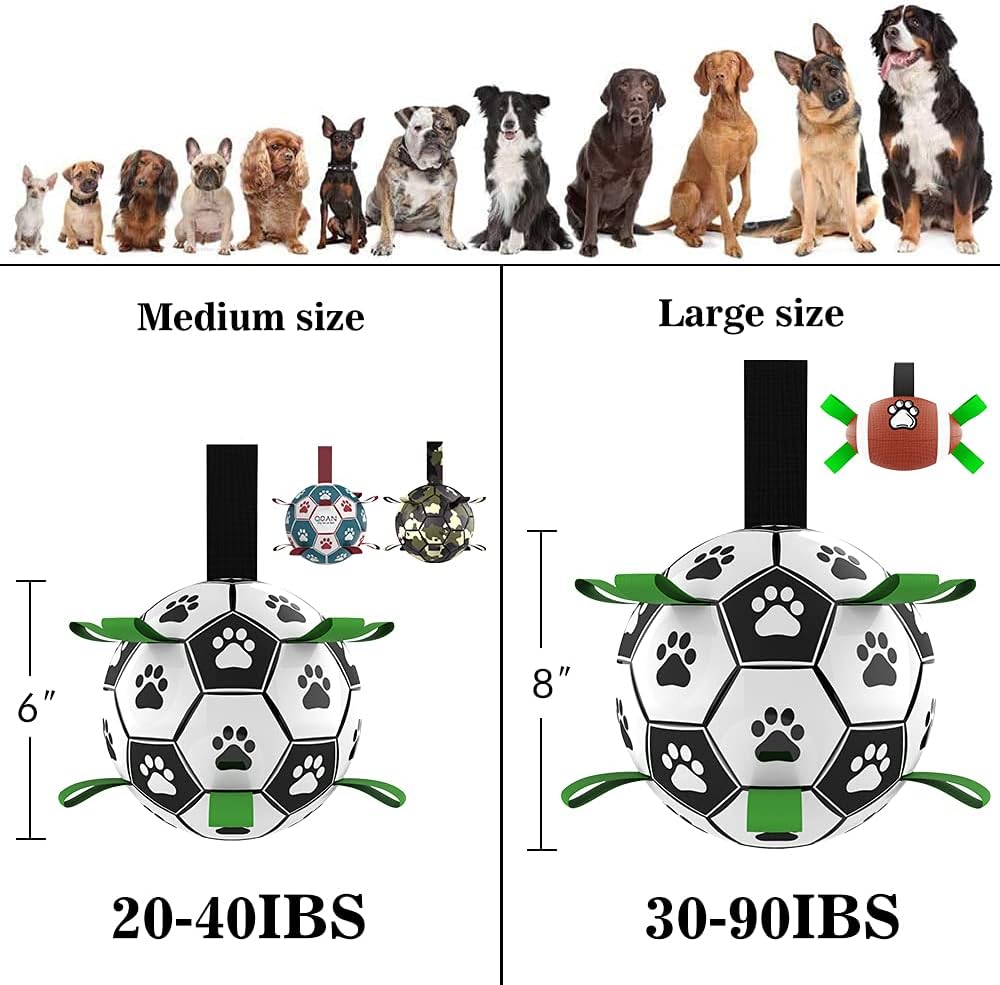 HETOO Dog Football with Grab Tabs