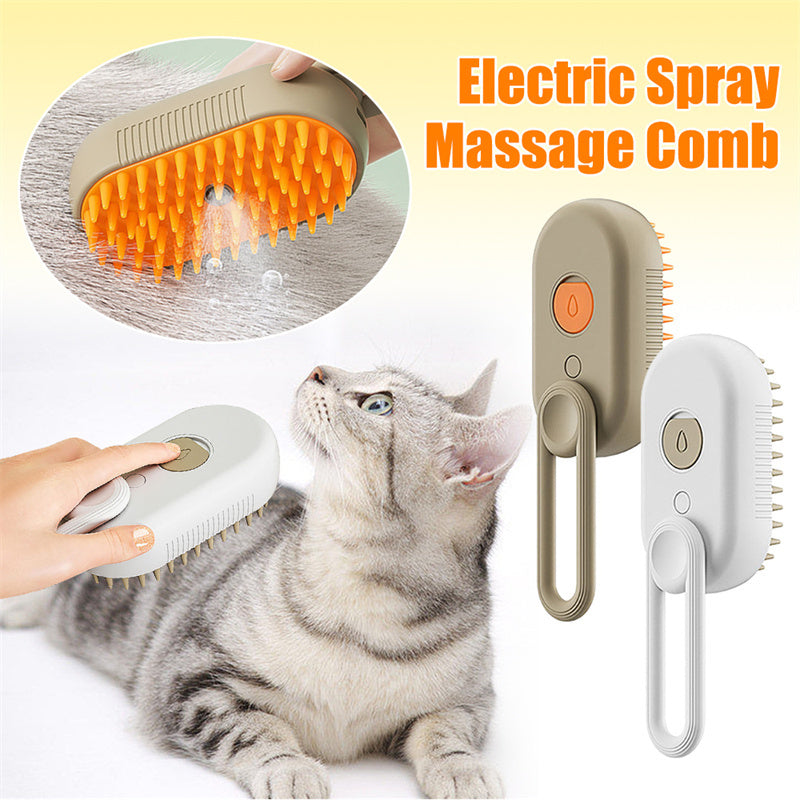 USB Pet Grooming Brush with Water Spray