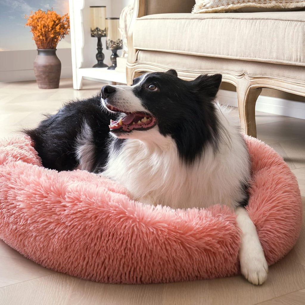 YOJOGEE Faux-Fur Donut Pet Bed