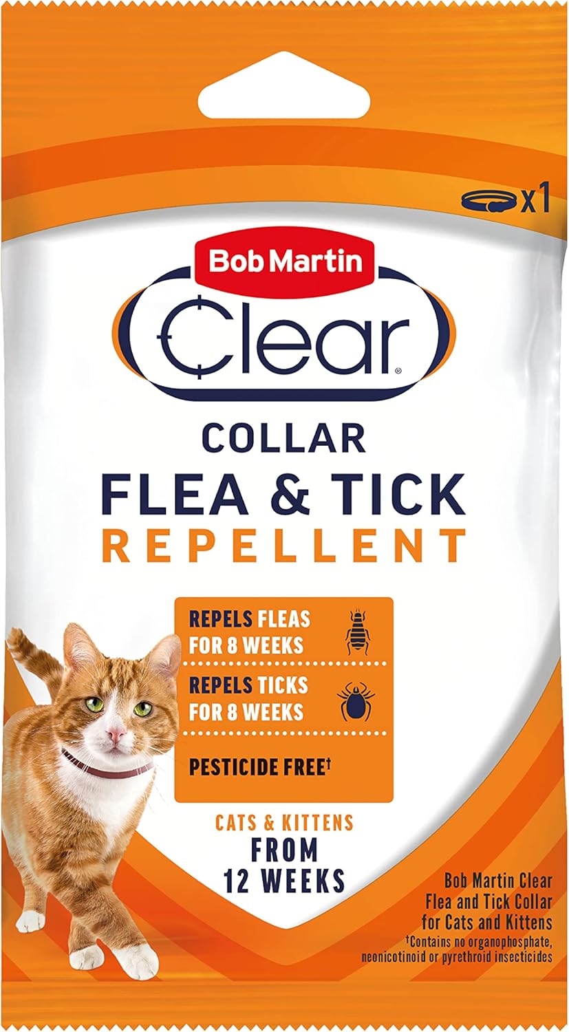 Bob Martin Clear Flea Repellent Collar for Cats | PetNestUK