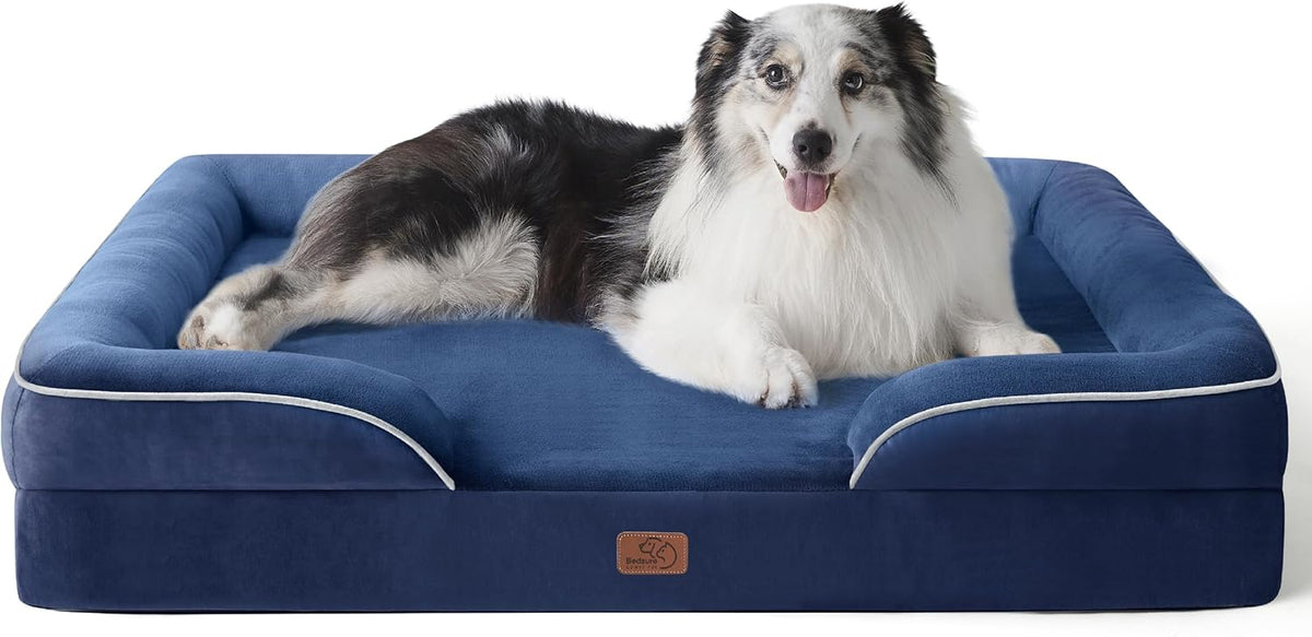 Bedsure Foam Dog Sofa Bed with Removable Cover